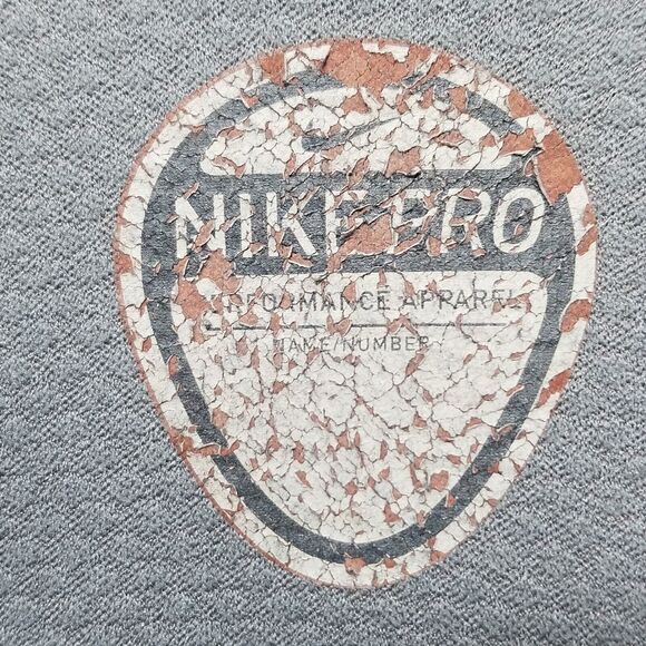 Nike Team Boys L Gray 1/4 Zip Mock Neck Shirt Jacket Lightweight Running XC Golf - Picture 8 of 11